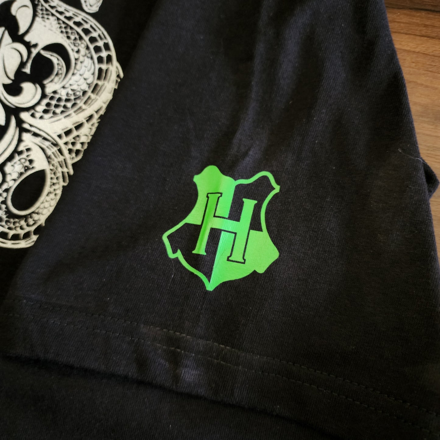 Playera Slytherin. Cuello Redondo. Unisex
