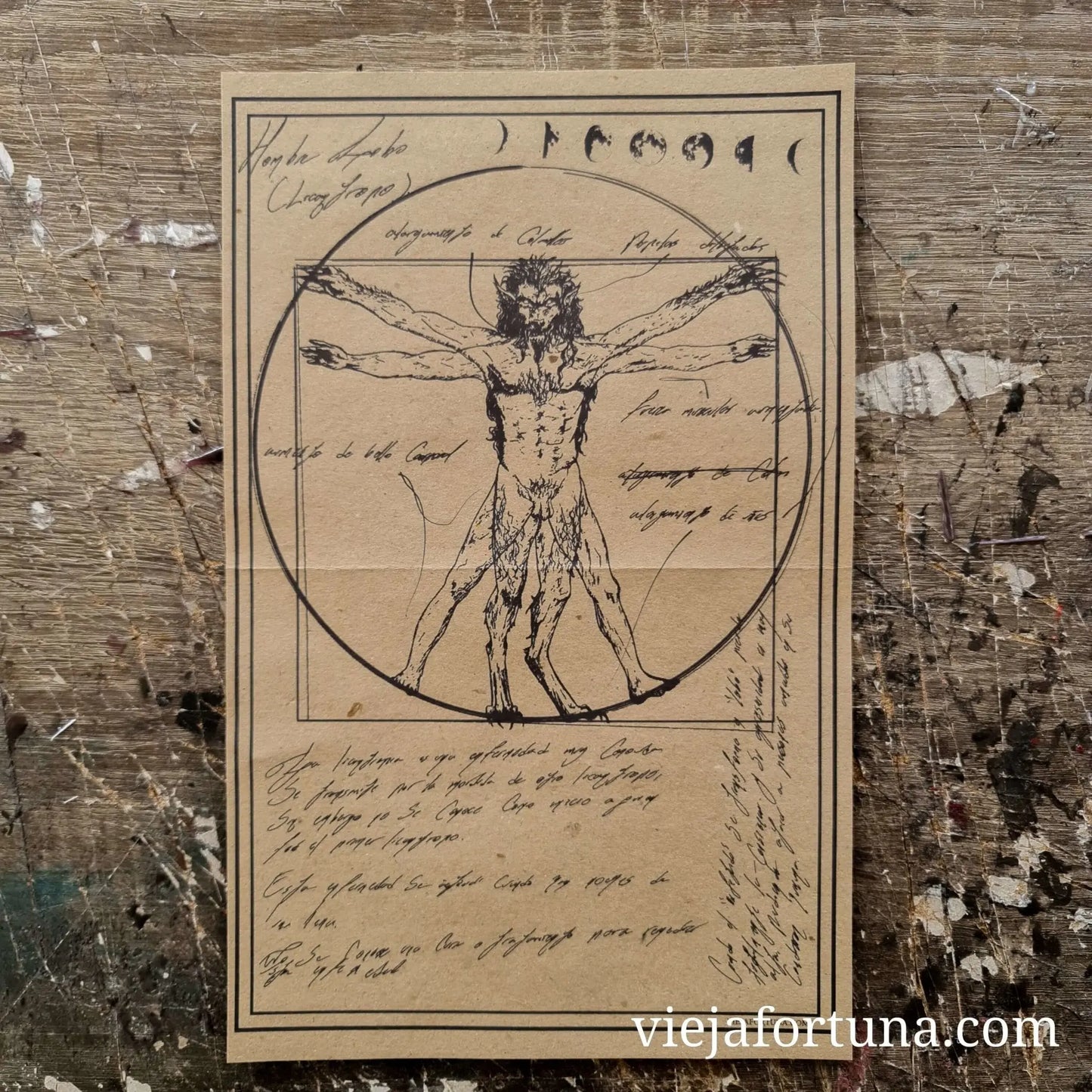 Cartel sobre licantropía. - Vieja Fortuna
