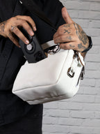 Mini Maletín- Piel - CrossBody - Blanca