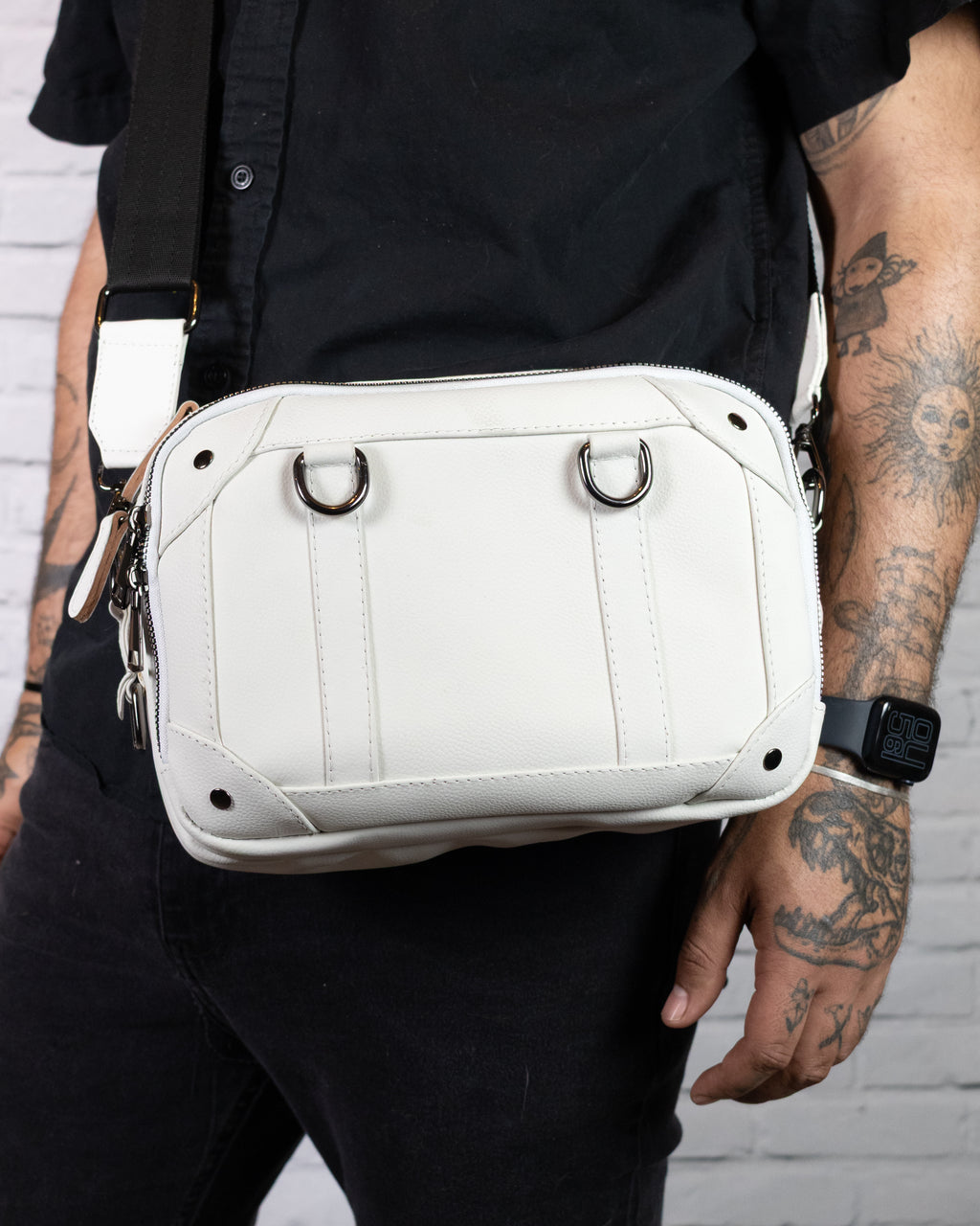 Mini Maletín- Piel - CrossBody - Blanca