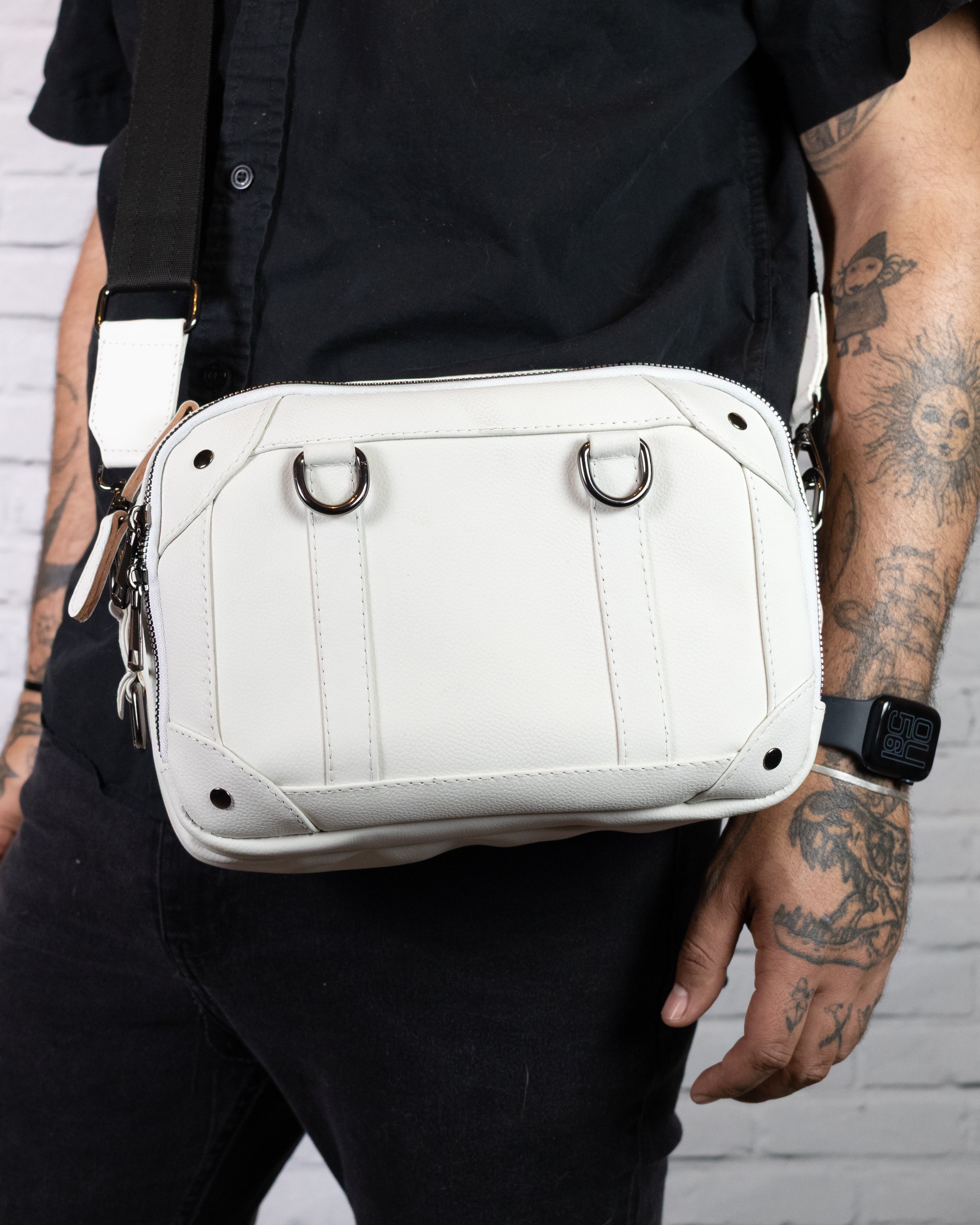 Mini Maletín- Piel - CrossBody - Blanca