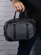 Mini Maletín Gris - Cossbody (Piel autentica)