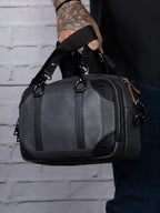 Mini Maletín Gris - Cossbody (Piel autentica)