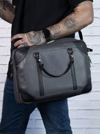 Maletín - Porta Laptop - Piel Gris