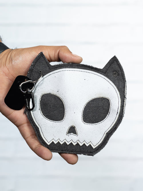 Cat - Skull Mask - Monedero