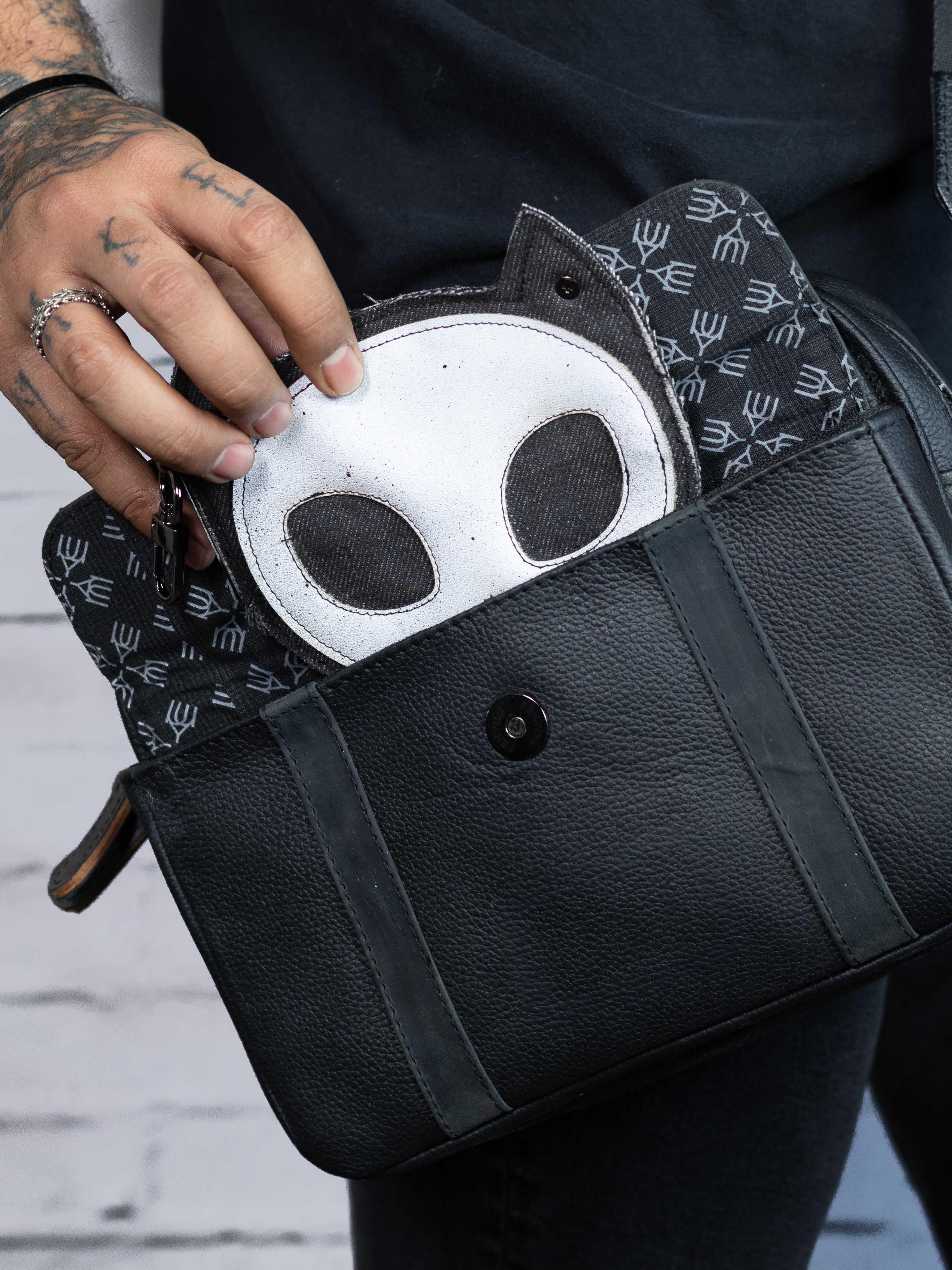 Cat - Skull Mask - Monedero