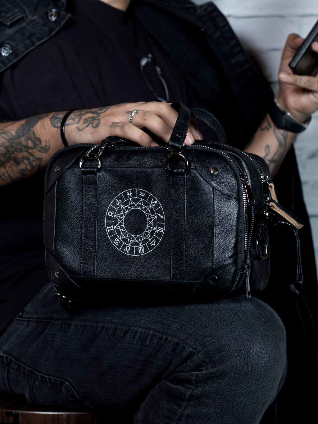 Mini Maletín Zodiaco -Cossbody Piel Autentica