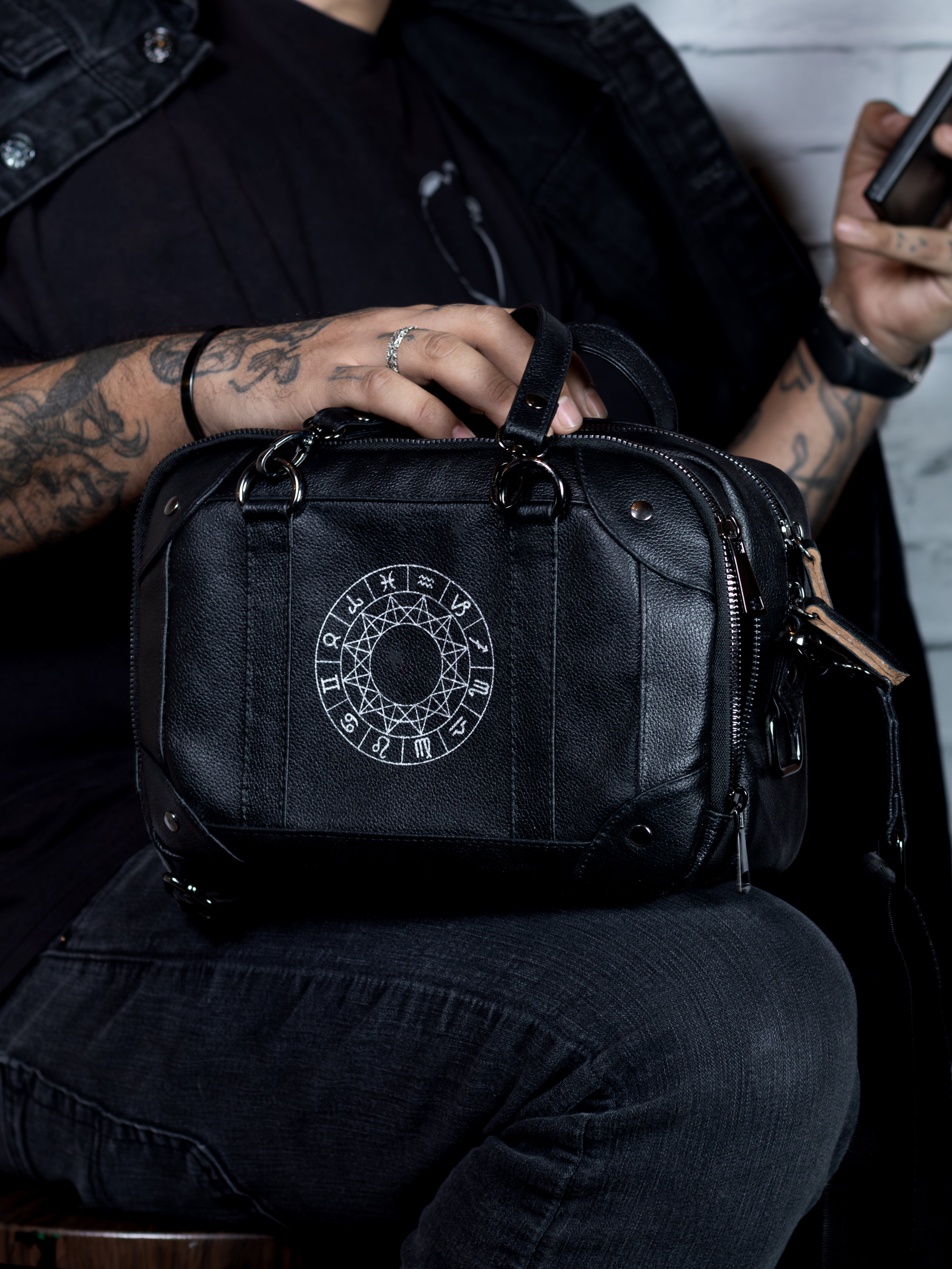 Mini Maletín Zodiaco -Cossbody Piel Autentica