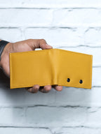 Cartera Vudou - Amarilla - Piel Autentica.