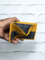 Cartera Vudou - Amarilla - Piel Autentica.