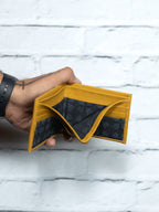 Cartera Vudou - Amarilla - Piel Autentica.