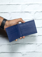 Cartera Vudou - Azul - Piel Autentica.