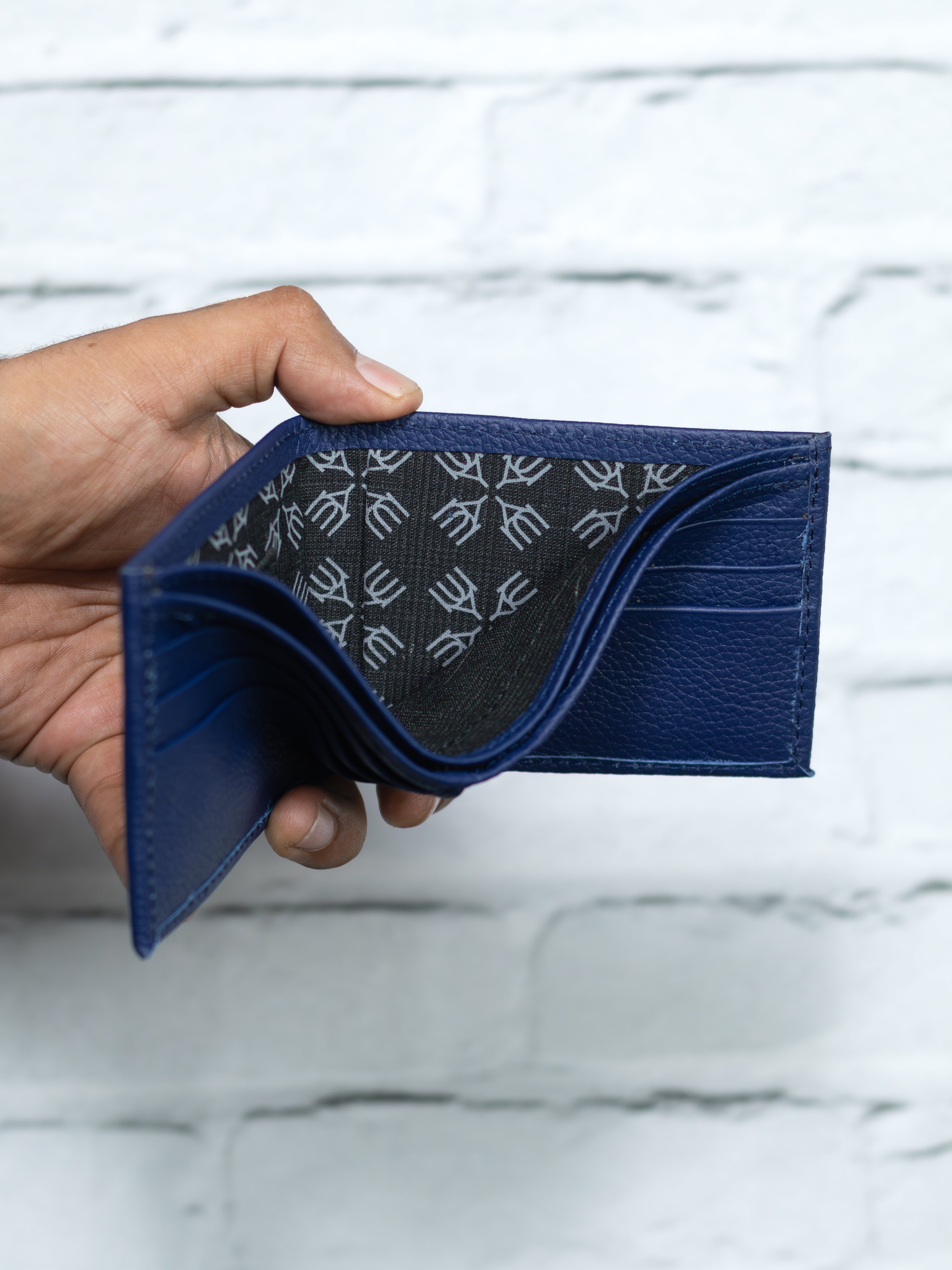 Cartera Vudou - Azul - Piel Autentica.