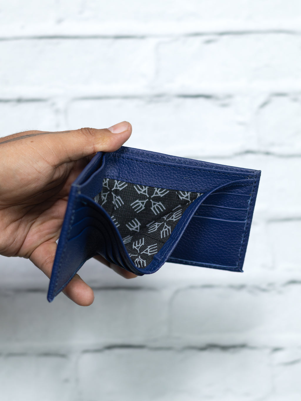 Cartera Vudou - Azul - Piel Autentica.