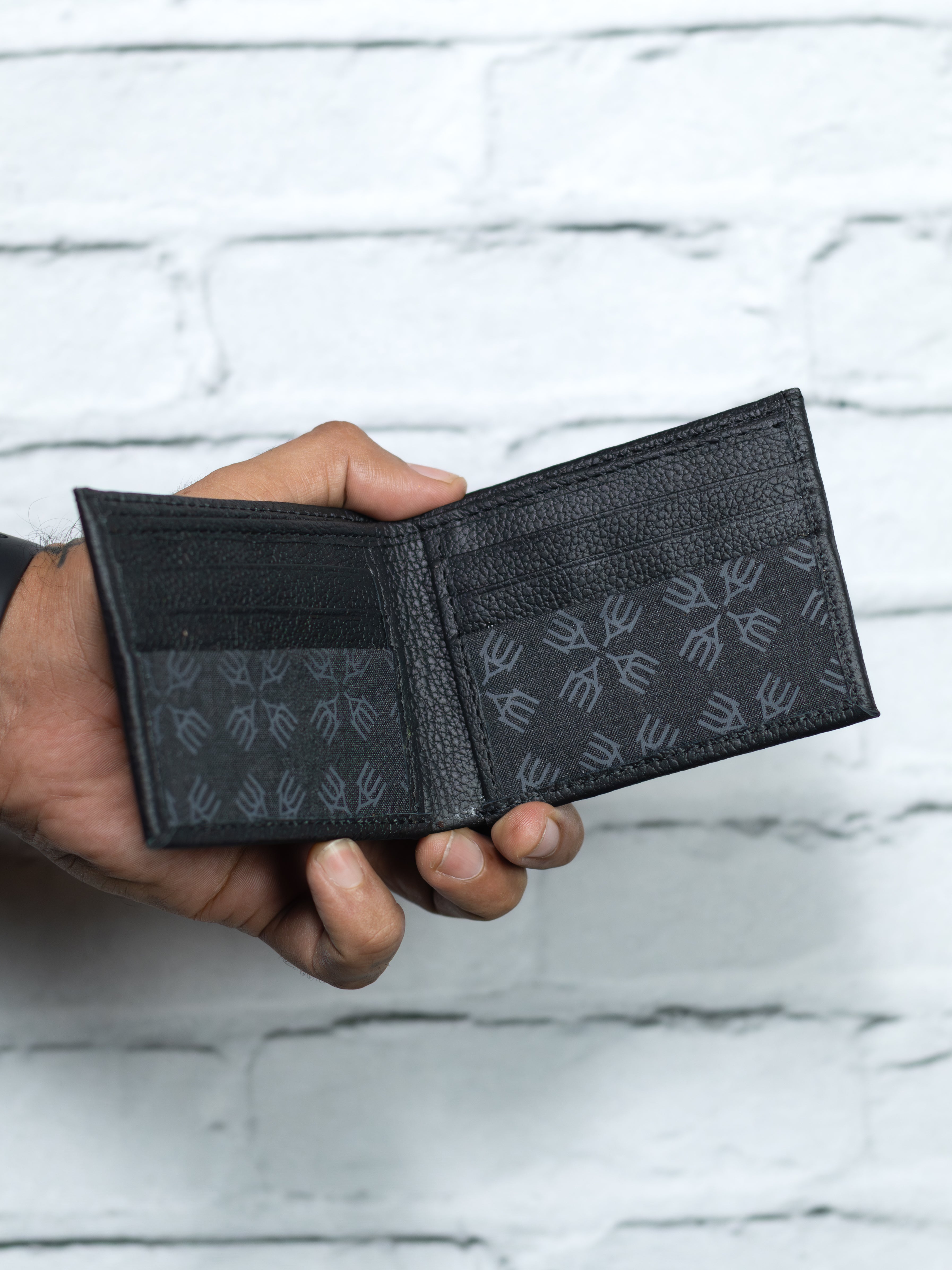 Cartera Vudou - Negro - Piel Autentica.