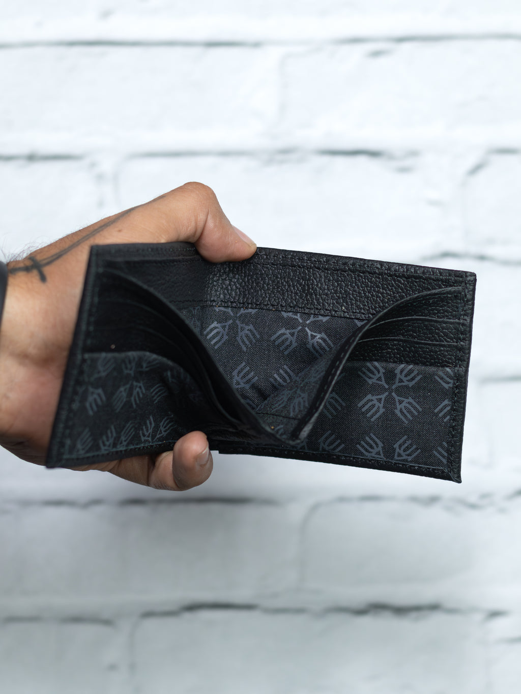 Cartera Vudou - Negro - Piel Autentica.