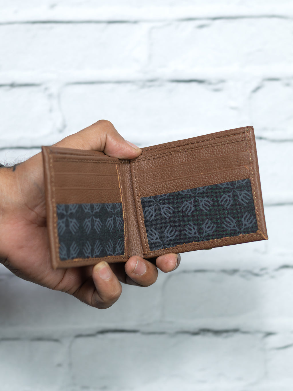 Cartera Vudou - Café - Piel Autentica.