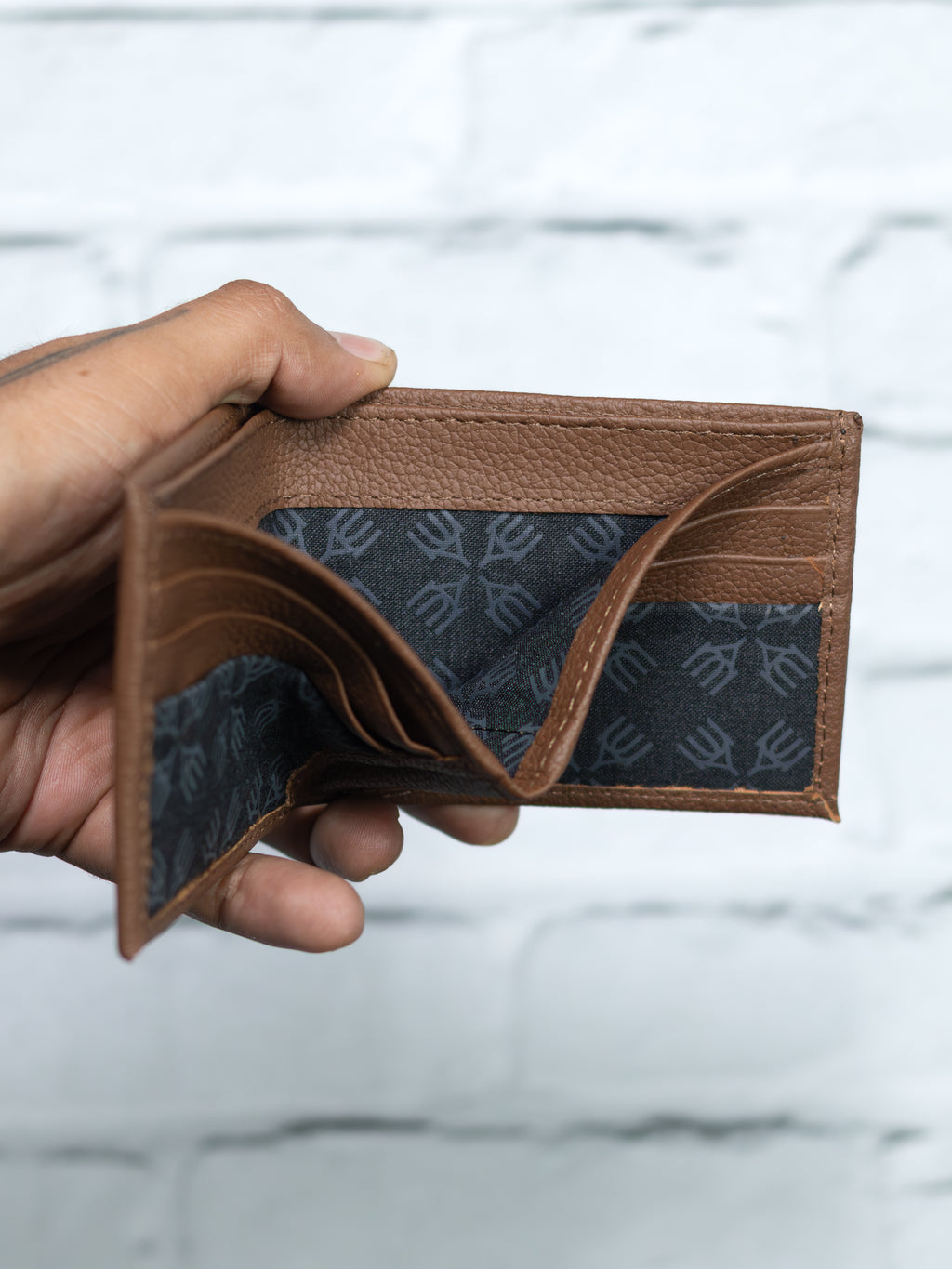 Cartera Vudou - Café - Piel Autentica.