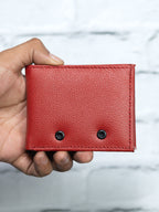 Cartera Vudou - Roja - Piel Autentica.