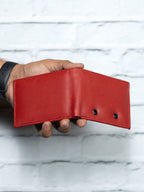 Cartera Vudou - Roja - Piel Autentica.