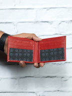 Cartera Vudou - Roja - Piel Autentica.