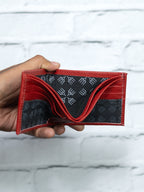 Cartera Vudou - Roja - Piel Autentica.