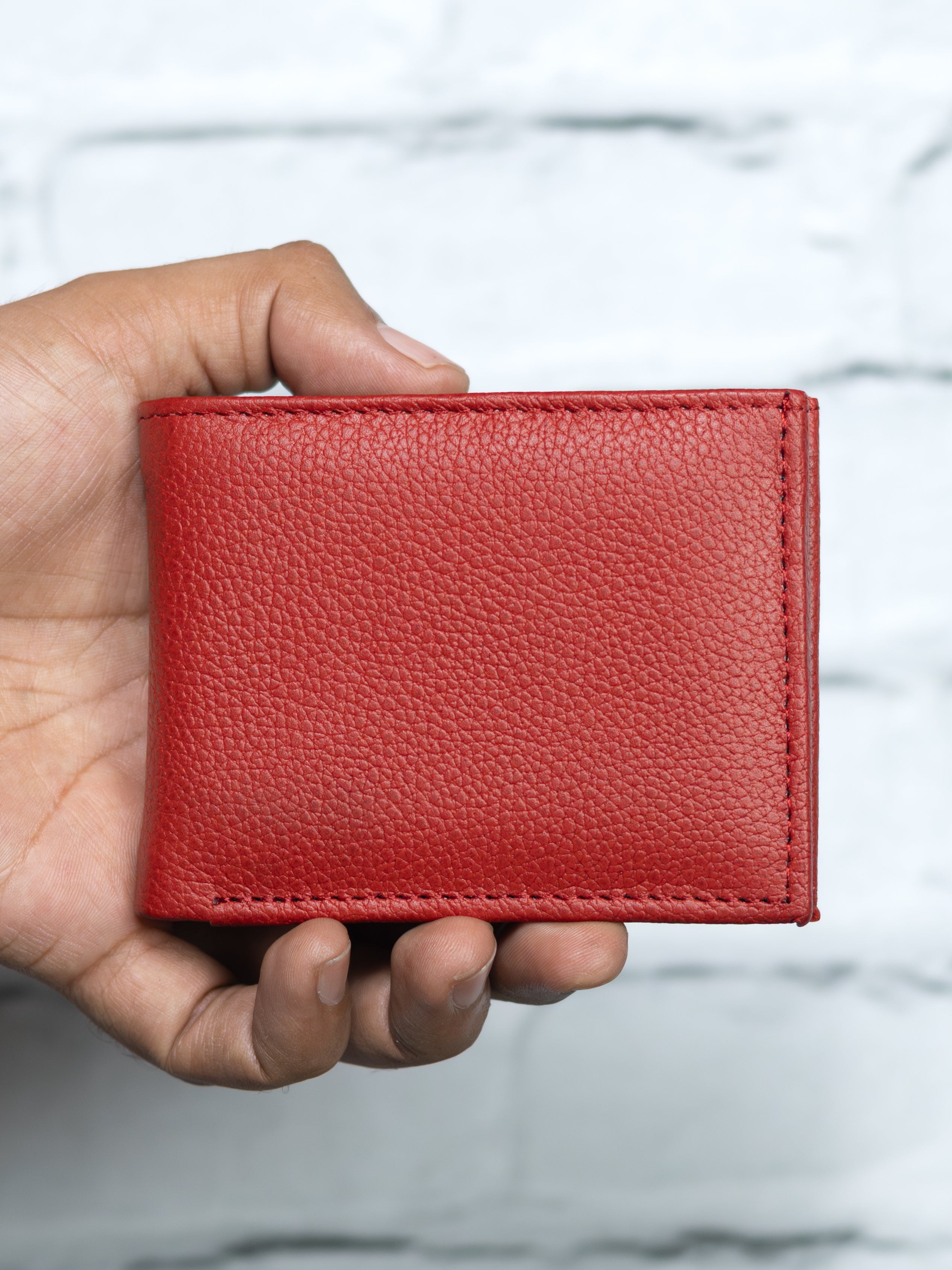 Cartera LISA - Roja - Piel Autentica.