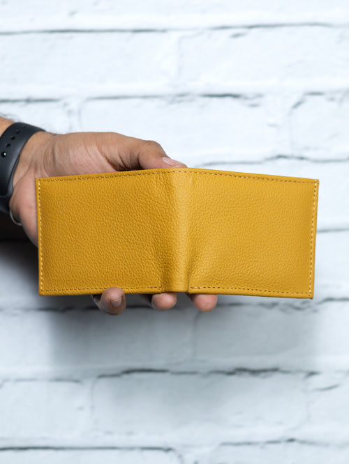 Cartera LISA - Amarilla - Piel Autentica.