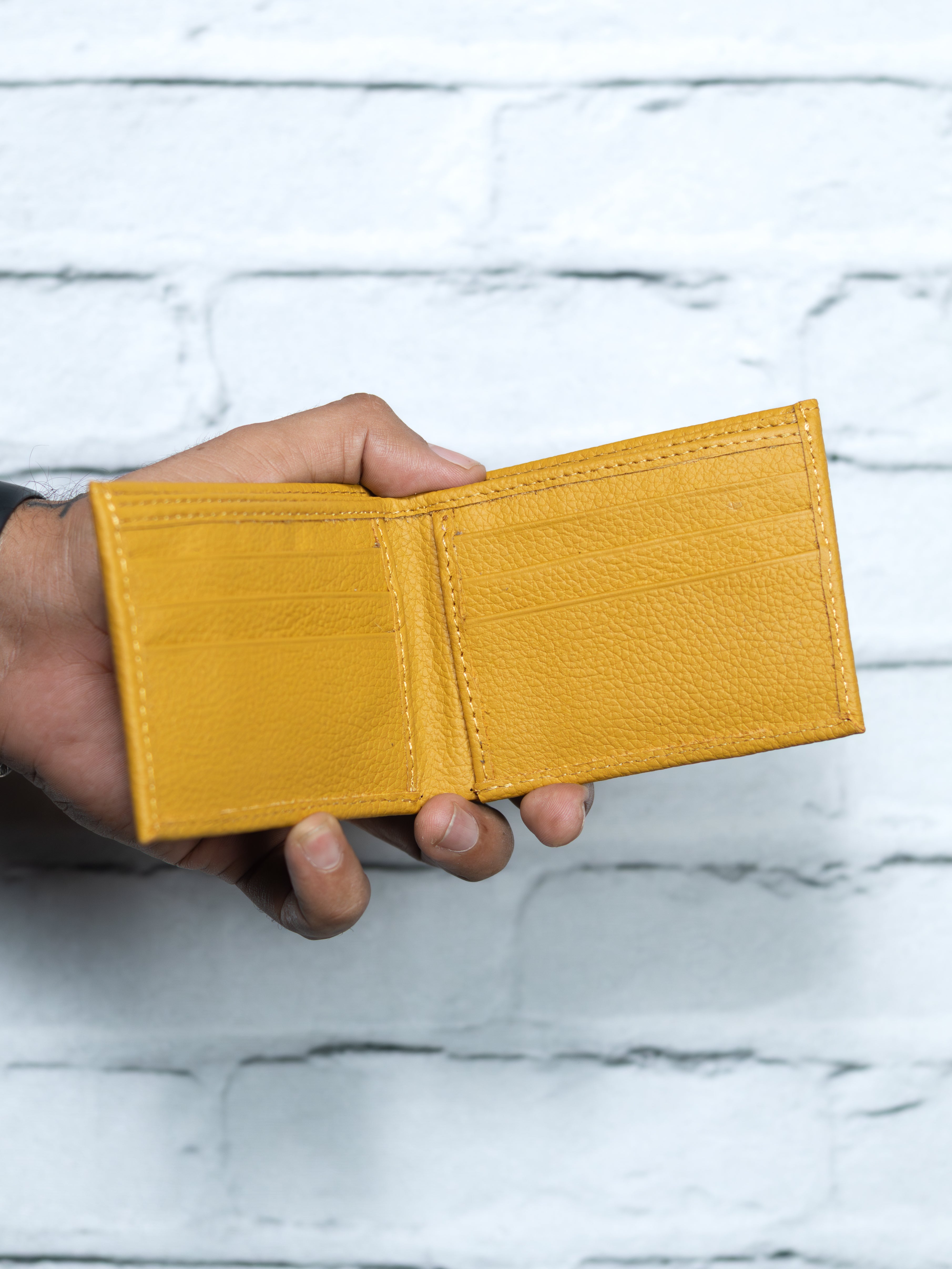 Cartera LISA - Amarilla - Piel Autentica.