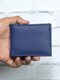 Cartera LISA - Azul - Piel Autentica.