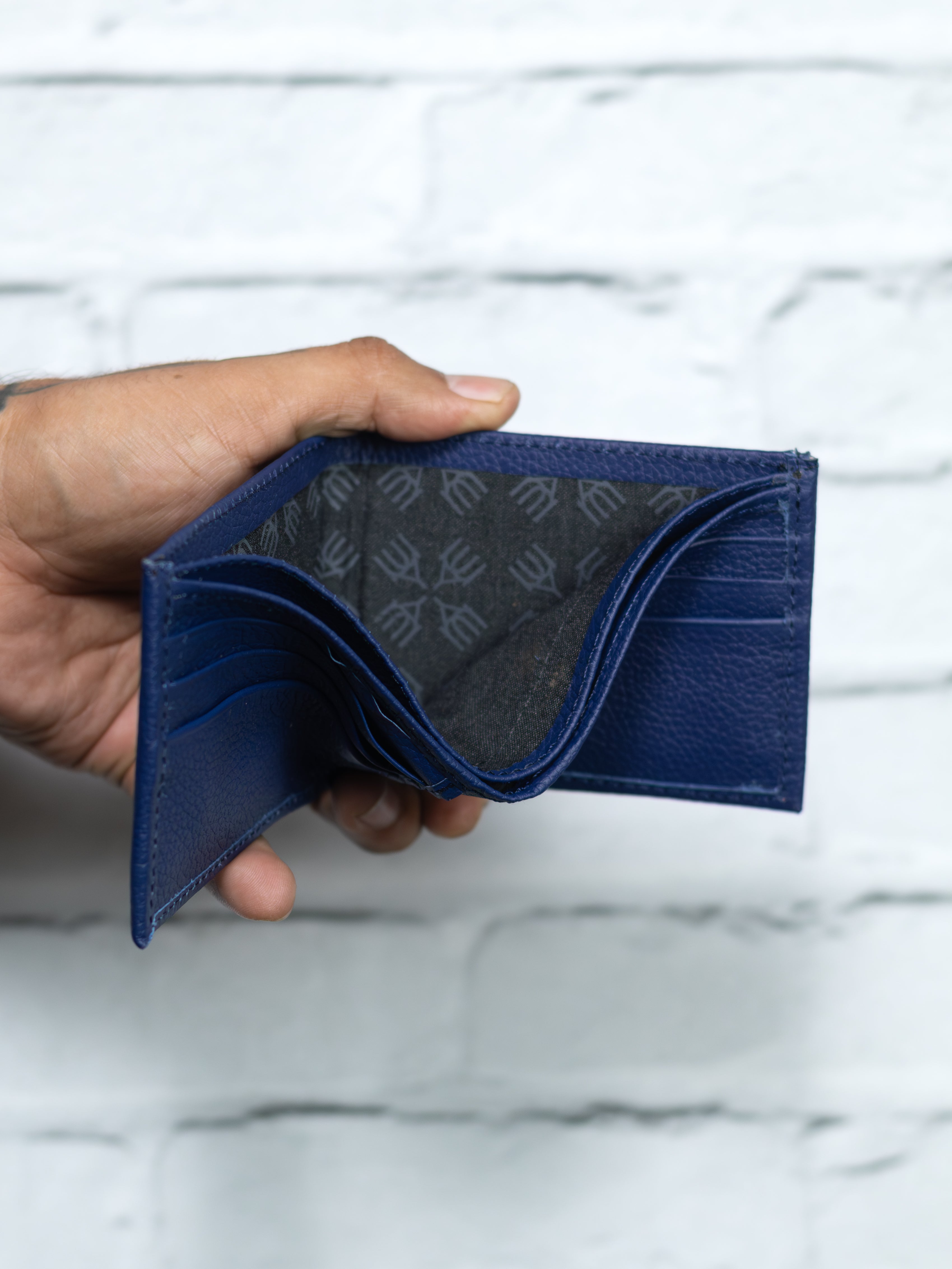 Cartera LISA - Azul - Piel Autentica.